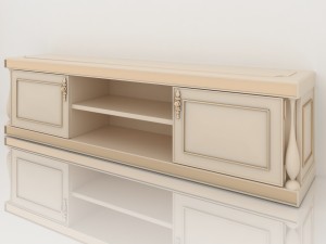classic living room set Model 3D