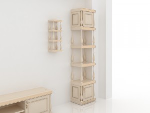 classic living room set Model 3D