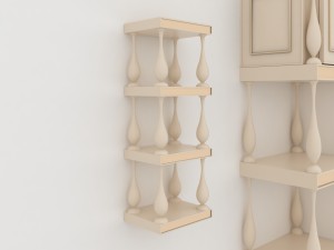 classic living room set Model 3D
