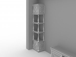 classic living room set Model 3D