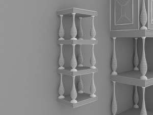 classic living room set Model 3D
