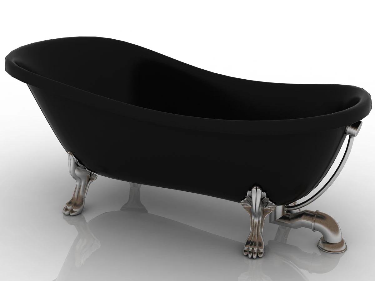 classic italian bath kerasan 3D Model .c4d .max .obj .3ds .fbx .stl .blend 
