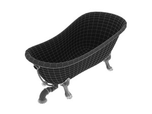 classic italian bath kerasan 3D Model