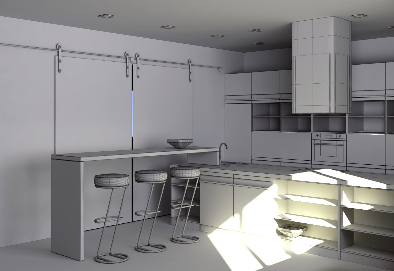 3d models kitchen