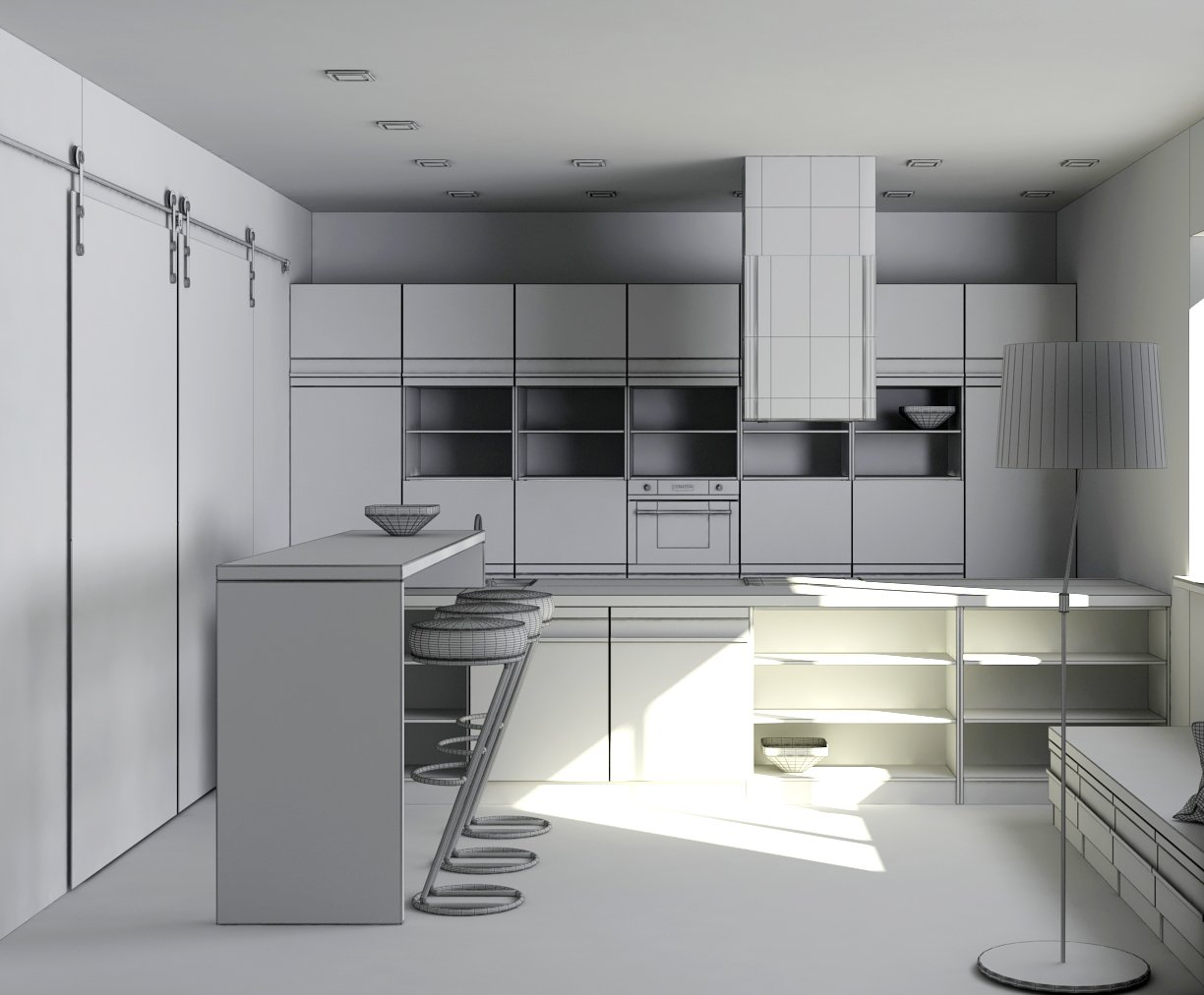 3d models kitchen