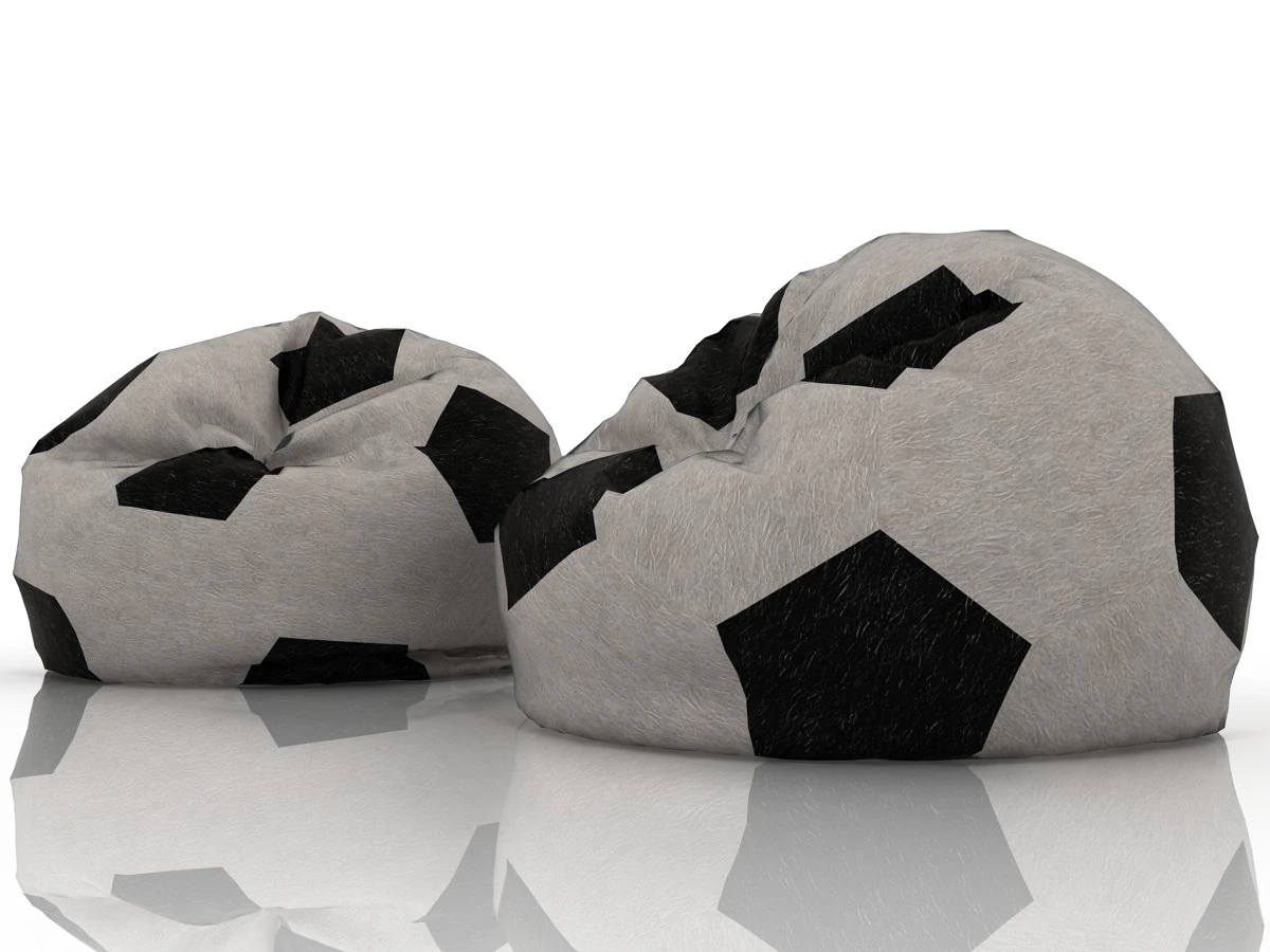 football bag chairs 3D Model .c4d .max .obj .3ds .fbx .stl .blend