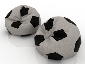football bag chairs 3D Model