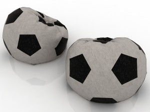 football bag chairs 3D Model