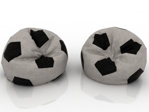 football bag chairs 3D Model