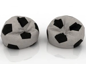 football bag chairs 3D Model