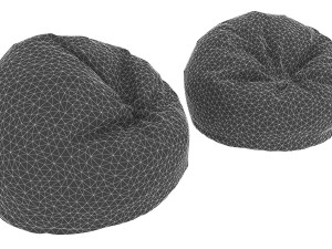 football bag chairs 3D Model