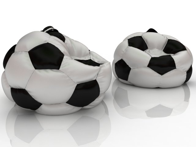 soccer football chair bag 3Dモデル .c4d .max .obj .3ds .fbx .stl .blend 