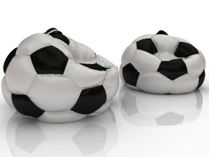 soccer football chair bag 3D Model