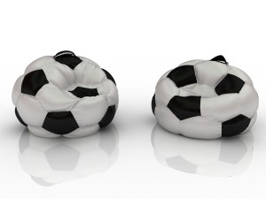soccer football chair bag 3Dモデル