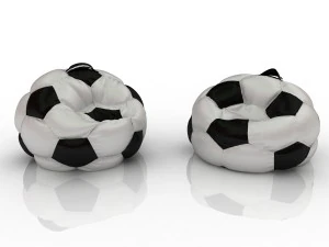 soccer football chair bag 3D Model