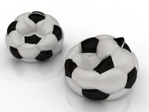 soccer football chair bag 3D Model