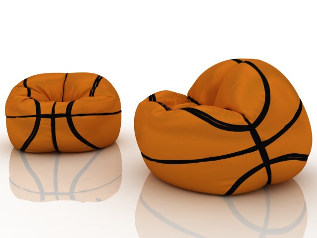 basketball chair bag Model 3D .c4d .max .obj .3ds .fbx .stl .blend 