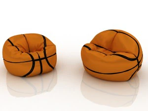 basketball chair bag 3D Model