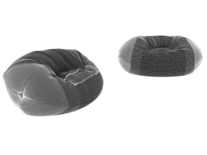 rugby ball chair bag for playroom 3D Model