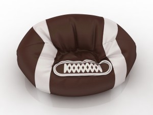 rugby ball chair bag for playroom 3D मॉडल