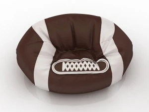 rugby ball chair bag for playroom 3D Model