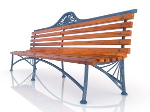 park bench Modelo 3D