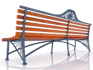 park bench Modelo 3D