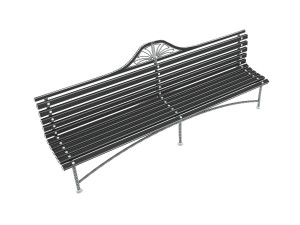 park bench Modelo 3D
