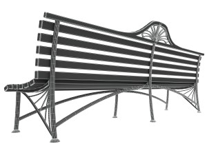 park bench Modelo 3D