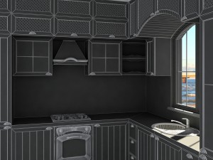 Kitchen provence style Modelo 3D