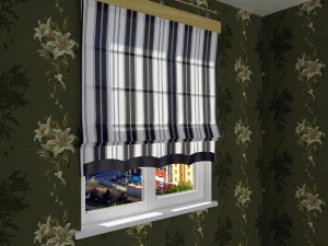 roman shade 3D Модель