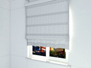 roman shade 3Dモデル