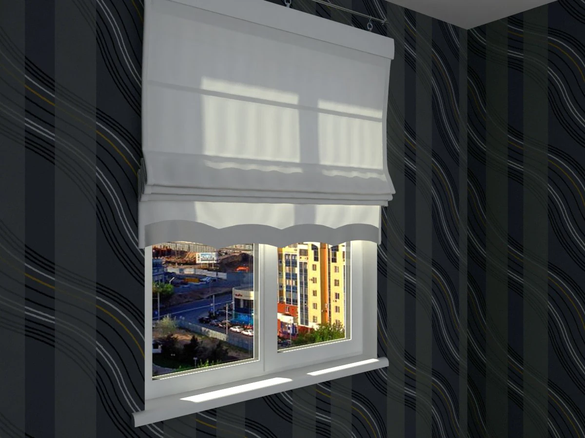 roman shade 3D Model .c4d .max .obj .3ds .fbx .stl .blend 