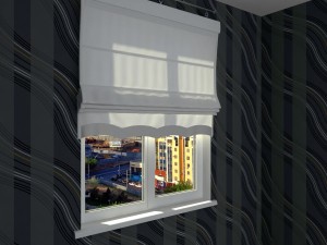 roman shade 3D Model