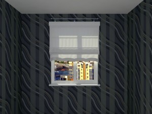 roman shade Model 3D