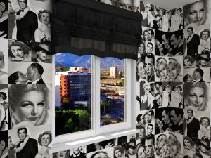 five different roman shades with five different sh Model 3D