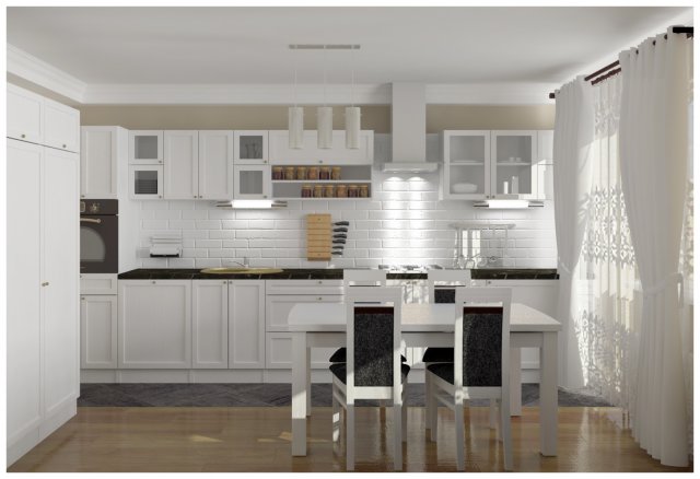classic style kitchen 4500x2650x2100h 3D Model .c4d .max .obj .3ds .fbx .stl .blend 