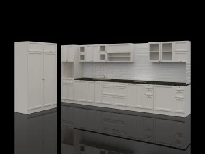 cozinha de estilo cl&aacute;ssico 4500x2650x2100h Modelo 3D