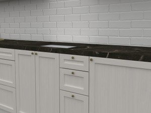 classic style kitchen 4500x2650x2100h 3D Model