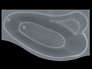 bathtube aquanet palma 170100 model 3D Model