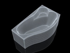 bathtube aquanet palma 170100 model 3D 模型