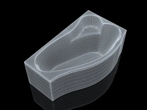 bathtube aquanet palma 170100 model 3D Model