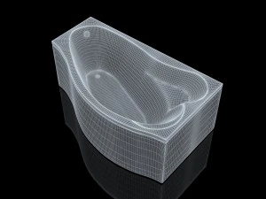 bathtube aquanet palma 170100 model 3D Model