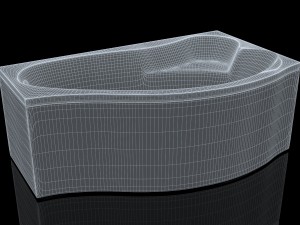 bathtube aquanet palma 170100 model 3D 模型