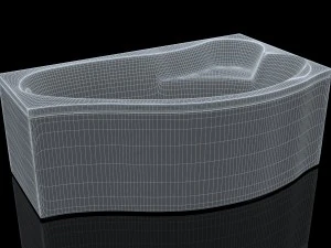 bathtube aquanet palma 170100 model 3D Model