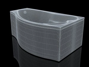 bathtube aquanet palma 170100 model 3D Model