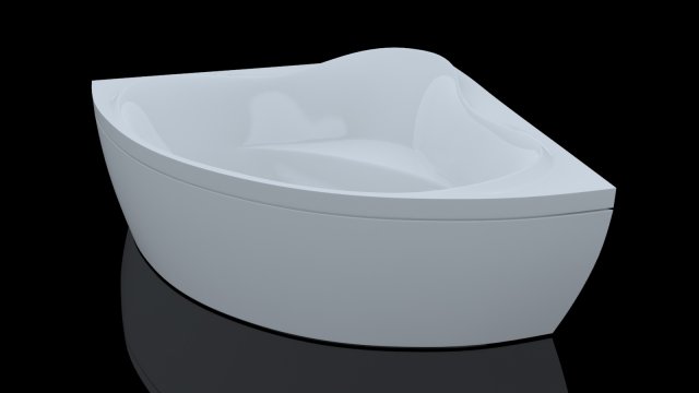 bathtube troy extra 15001500mm 3D Model .c4d .max .obj .3ds .fbx .stl .blend 
