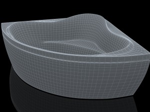 bathtube troy extra 15001500mm 3D Model