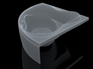 bathtube troy extra 15001500mm 3D Model