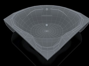 bathtube troy extra 15001500mm 3D Model